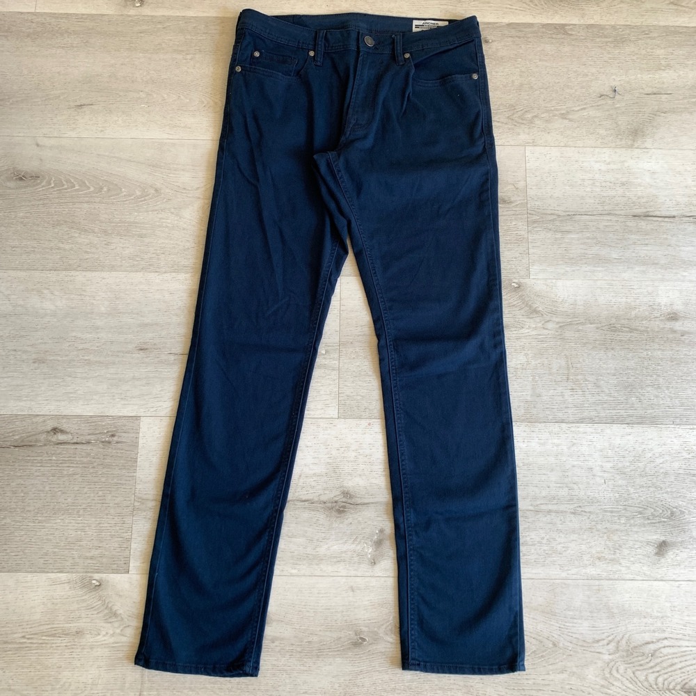 Buffalo David‎ Bitton Archer Slim Stretch Navy Blue Pants Mens 32x34